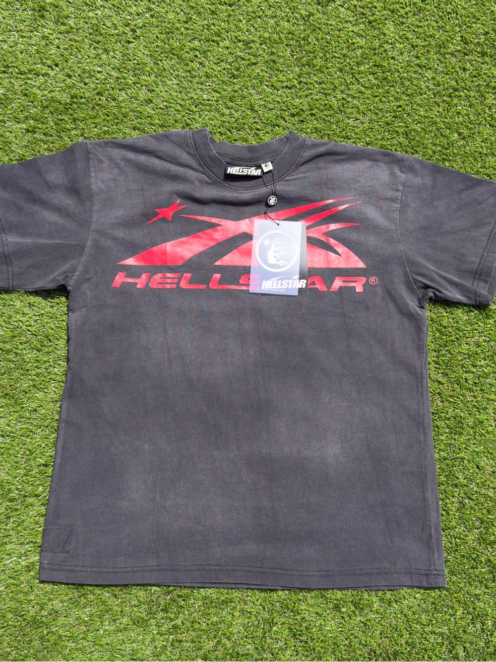 HellStar Black Short-Sleeve Tee with Red Logo